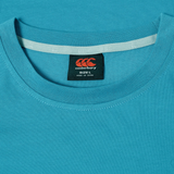 A close-up of the blue Canterbury FUN. T-SHIRT AM, ideal for casual days.