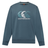 The Canterbury EVERYDAY GFX CREW SWEATER features a blue design with white and teal logo plus "Canterbury" text on the front—ideal for daily wear.