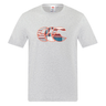 The Canterbury Uglies Logo T-shirt by Canterbury is a light grey cotton blend tee featuring a bold, multicolored Uglies logo with striped pattern across the chest.