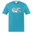 The Canterbury Uglies Logo T-shirt by Canterbury is a turquoise cotton blend tee, featuring a multicolored stylized wave logo with stripes and patterns on the chest, inspired by the classic Uglies design.