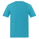 The Canterbury Uglies Logo T-shirt by Canterbury is a turquoise cotton blend tee, shown from the back on a white background, inspired by the classic Canterbury rugby shirt.