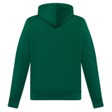 The Canterbury Uglies Logo Hoodie by Canterbury is shown from the back in plain green, featuring long sleeves and a hood without drawstrings.