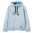 The Canterbury Uglies Logo Hoodie by Canterbury features a light grey color, a multicolored striped “CCC” logo on the chest, and a small black logo patch on the lower front. Inspired by classic rugby style, this hoodie also boasts a vibrant, colorful lining inside the hood for added personality.