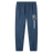 The Uglies 32" Stadium Pant by Canterbury features a navy blue design with elastic waistband and cuffs, plus a vibrant logo on the left thigh—rugby pants made for top performance both on and off the field.