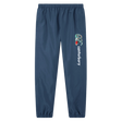 The Uglies 32" Stadium Pant by Canterbury features a navy blue design with elastic waistband and cuffs, plus a vibrant logo on the left thigh—rugby pants made for top performance both on and off the field.