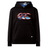 Canterbury Youth Uglies Logo Hoodie by Canterbury—a black hoodie featuring a vibrant, embroidered Uglies logo on the chest and a front kangaroo pocket, shown against a white background—ideal for bringing rugby flair to any youth rugby hoodie collection.