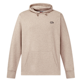 The Canterbury FORCE HOODIE is a beige athletic hoodie with a kangaroo pocket and a small black embroidered logo on the left chest, shown against a white background.