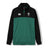The Women’s Ireland 26 Legends 1/4 Zip Sweatshirt by Canterbury features black sleeves, a green body, white stripes, and IRFU and Canterbury logos on the chest—making it an ideal choice for fans looking for stylish women’s rugby apparel.