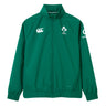 Show your support with the Women’s Ireland 26 Anthem Jacket by Canterbury—a stylish green zip-up sports jacket featuring Ireland rugby logos on the chest and sleeve, elastic cuffs and hem, and a high collar.