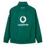 The Women’s Ireland 26 Anthem Jacket by Canterbury showcases the Vodafone logo and text on the back and sleeve, with “IRELAND” text positioned below the collar. Designed by Canterbury, this IRFU jacket features a high collar as well as elastic cuffs and hem for a comfortable, athletic fit.