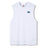 Canterbury Tempo+ GFX Training Tank—a sleeveless white athletic shirt featuring a small blue Canterbury logo on the left chest, showcased against a plain white background; this classic rugby training tank is expertly crafted for performance as part of Canterbury’s renowned training wear collection.
