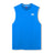 The Canterbury Tempo+ GFX Training Tank is a sleeveless, bright blue athletic tank top featuring a small white Canterbury logo on the left chest, shown laid flat on a white background.