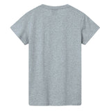 Back view of a plain light gray Canterbury Women’s Rakaia 2.0 T-shirt, inspired by New Zealand rugby heritage, against a white background.