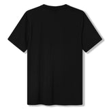 The Canterbury Rakaia 2.0 T-shirt by Canterbury is displayed laid flat with the back facing up against a white background, showcasing the enduring style of New Zealand rugby apparel. This classic short-sleeved shirt embodies the spirit of traditional sportswear, making it a versatile addition to any wardrobe.