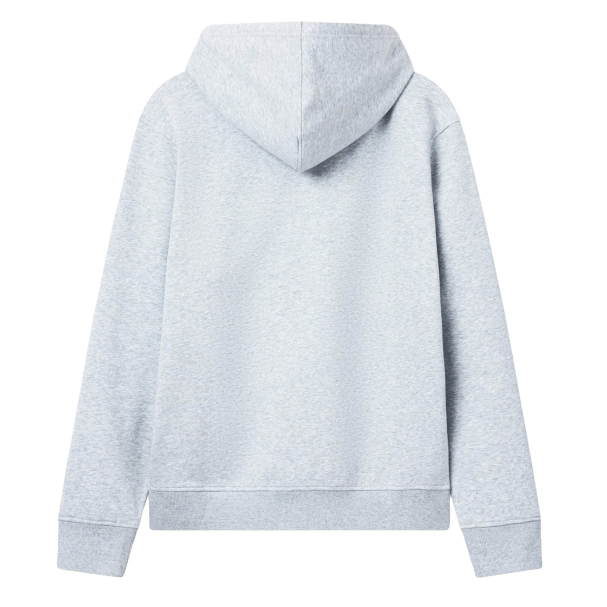 The Canterbury Rakaia 2.0 Hoodie by Canterbury is displayed from the back in a light gray color, featuring long sleeves and a relaxed fit against a plain white background.