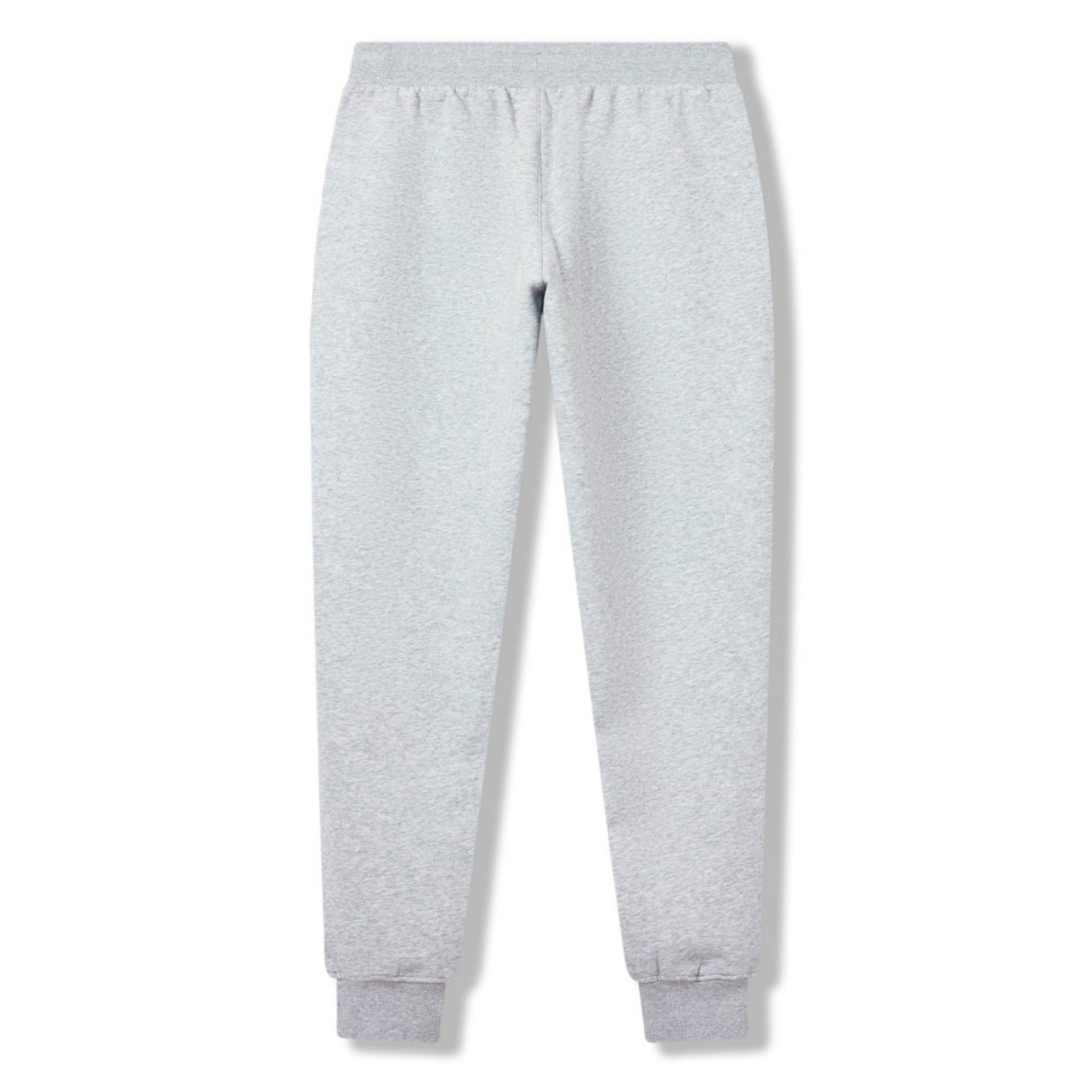 Light gray men’s track pants with an elastic waistband and cuffed ankles, laid flat on a white background; these are the Rakaia 2.0 Fleece Pant by Canterbury, offering a blend of comfort and style for everyday wear.