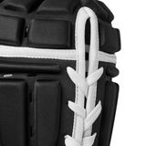A close up of the back of a hockey goalie's Canterbury Core Headguard.
