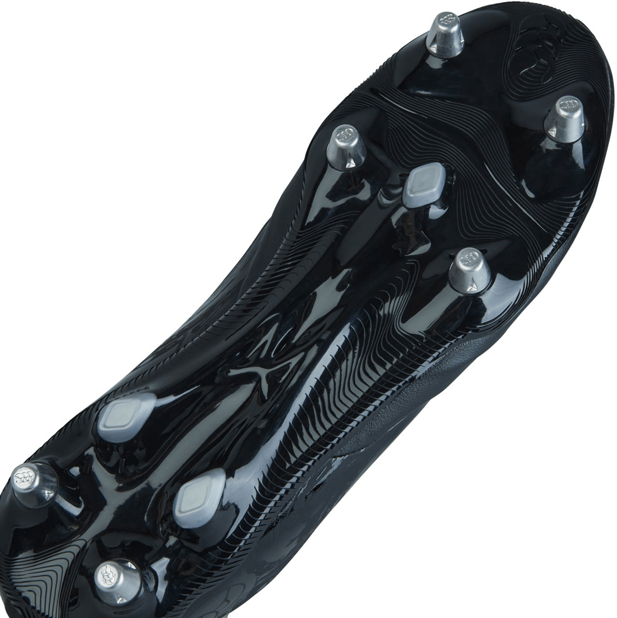 Canterbury Phoenix Genesis Team SG Cleat- Black/Silver Metallic Canterbury Phoenix Genesis Team SG Cleat- Black/Silver Metallic