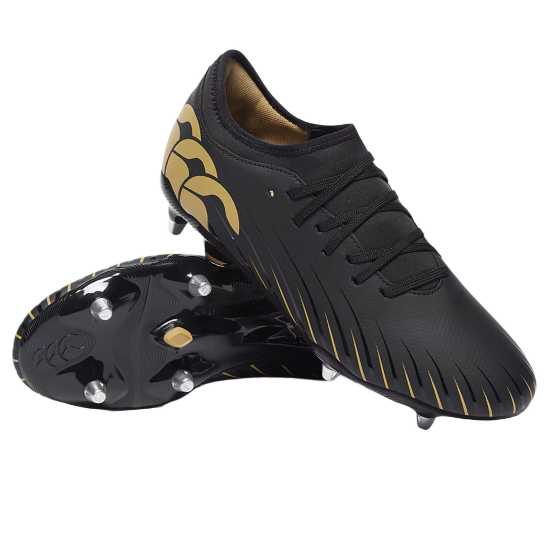 （新品）Canterbury Canterbury Speed Falcon Team Soft Ground Rugby Boot - Black