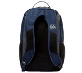 A Canterbury Medium Backpack with a black bottom and grey sides.