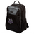 The Cypress Warriors Men's Rugby Medium Backpack by EMB Canterbury features gray accents, front zipper compartments, a mesh side pocket, water repellent finish, and a "Warriors Men's Rugby" logo on the lower front.