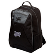 The Valley Panthers Girls Rugby Medium Backpack by Canterbury, from EMB Canterbury, is a black backpack with gray accents featuring a front zip pocket, side mesh pocket, and the “Valley Panthers” logo on the lower front. This water repellent backpack also offers a padded laptop pocket for added convenience and protection.