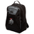 The EMB Canterbury Birmingham Iron Women's Football Medium Backpack features a black and gray design, top handle, side mesh pocket, padded laptop pocket, water repellent fabric, and a front Birmingham Iron logo patch.