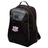 Black Western Carolina University Medium Backpack by Canterbury with a water-repellent finish, featuring a grey front pocket with a Canterbury logo and a Western Carolina Rugby patch.