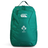 The Ireland 25/26 Team Backpack by Canterbury features multiple zippered compartments, a top handle, and displays the CCC logo with the IRFU shamrock—ideal for any Ireland rugby fan.