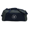 Introducing the New Saint Andrews College Holdall Duffle Bag by Canterbury, a durable and water-repellent rugby holdall from EMB Canterbury. This navy and gray gym bag features “New Saint Andrews RFC” and a distinctive white logo printed on the front pocket, making it the perfect choice for protecting and organizing your gear.