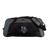 The EMB Canterbury Cypress Warriors Men's Rugby Holdall Duffle Bag is a large black and gray water-repellent duffle with shoulder straps, featuring a purple and white "Warriors" logo on the front.