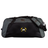 Black and gray Mother Lode Holdall Duffle Bag by Canterbury with a shoulder strap, featuring a logo of two crossed pickaxes and a rugby ball with the text “Mother Lode Rugby.”