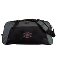 The Santa Rosa Youth Rugby Holdall Duffle Bag by EMB Canterbury is a black and gray water-repellent duffle featuring “Santa Rosa Youth Rugby” and a red rose logo on the front. Combining classic rugby holdall durability with modern style, this bag showcases signature Canterbury branding.