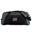 The Valley Panthers Girls Rugby Holdall Duffle Bag by Canterbury features a gray and black design with the “Valley Panthers Girls Rugby” logo, as well as Canterbury branding on the strap and top. Made by EMB Canterbury, this water-repellent rugby bag combines durability and style, making it an ideal choice for athletes on the move.