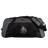 The Birmingham Iron Women's Football Holdall Duffle Bag by EMB Canterbury is a large, water-repellent black and gray duffle, ideal for rugby, featuring the Canterbury logo and an embroidered "IRON" emblem with a knight in armor.