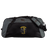 The Spartan Youth Rugby Holdall Duffle Bag by EMB Canterbury is a black and gray water-repellent duffle with a padded shoulder strap and "Spartan Youth Rugby" logo, ideal for rugby gear. Shown on a plain white background.