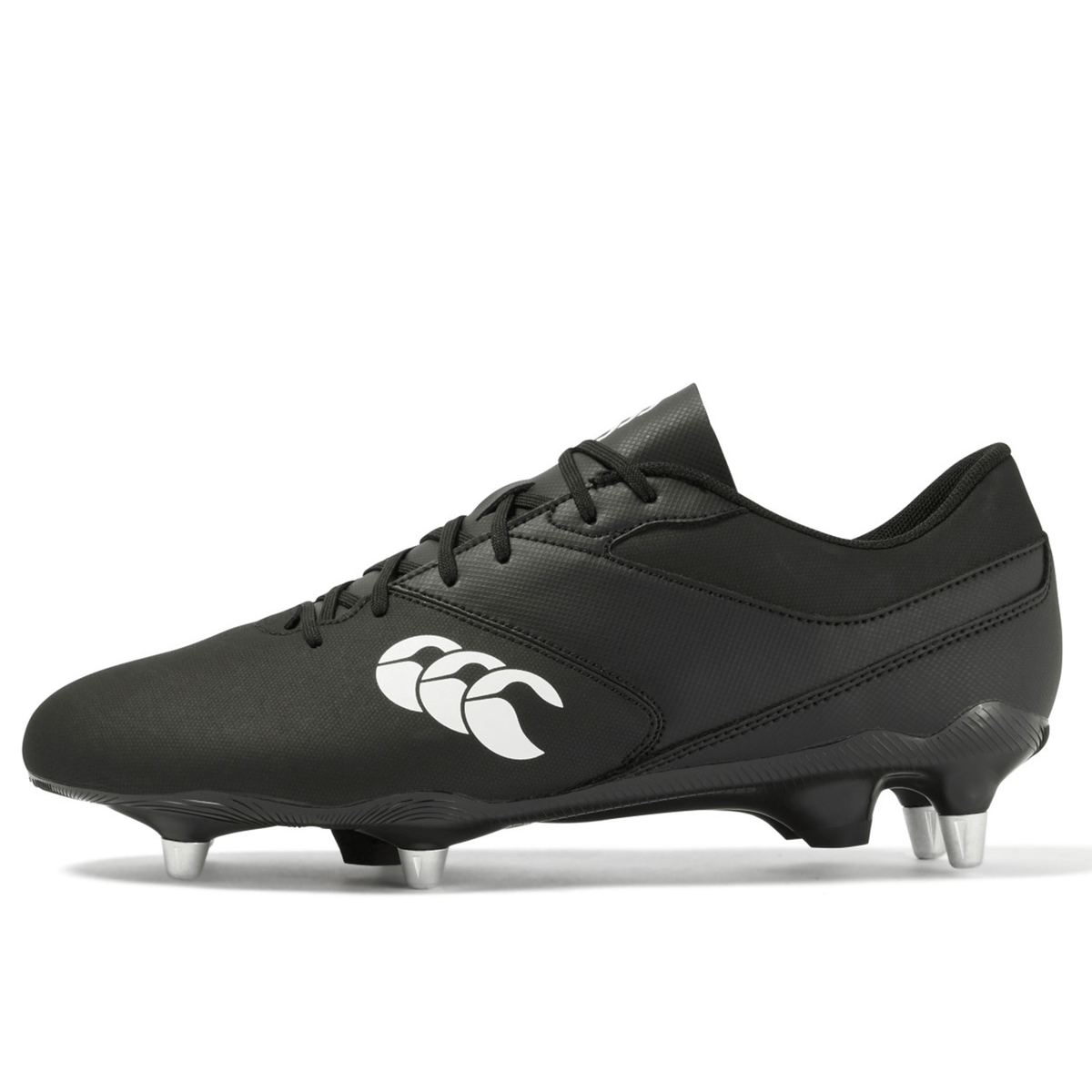 Canterbury Phoenix Raze Rugby Cleat - Soft Ground Boot - Black/White ...