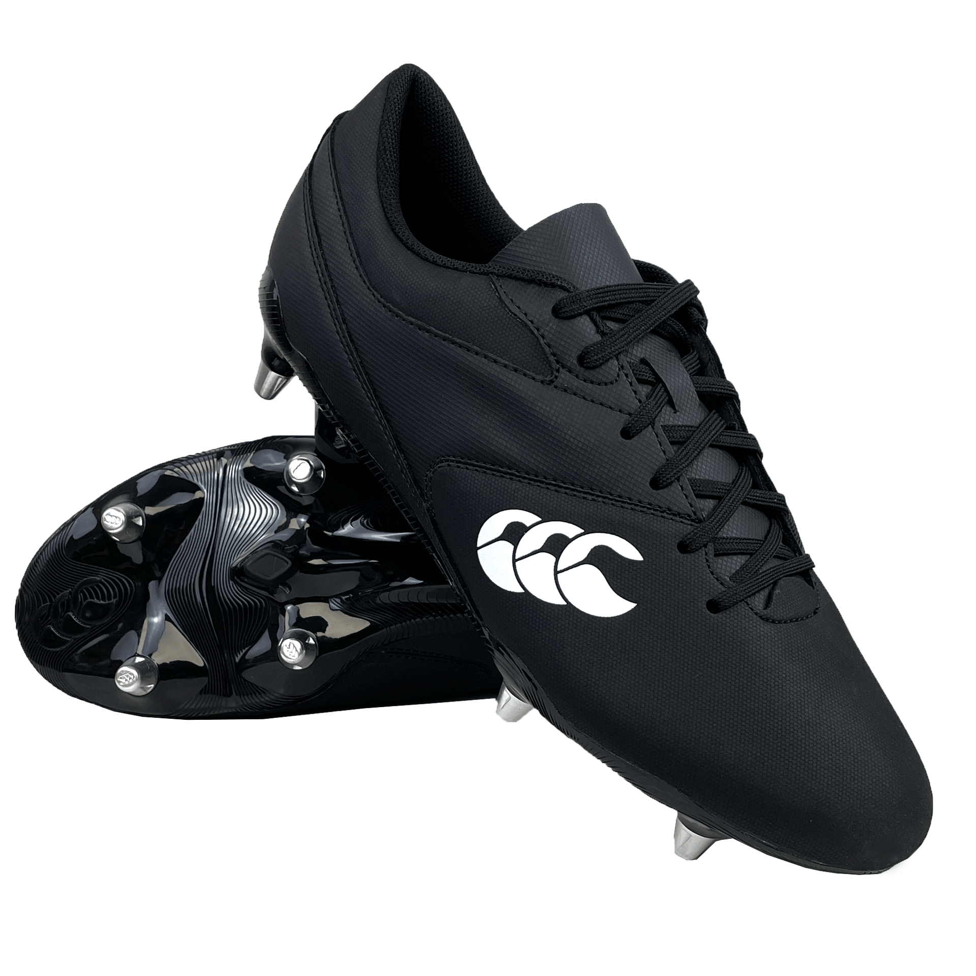 Canterbury Phoenix Raze Rugby Cleat - Soft Ground Boot - Black Canterbury Phoenix Raze Rugby Cleat - Soft Ground Boot - Black