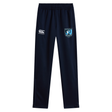 Experience ultimate comfort during training with the EMB Canterbury Minneapolis Mayhem Rugby Stretch Tapered Pant. These navy blue men’s athletic pants feature an elastic waistband, a white Canterbury logo on the left, and a school crest on the right thigh. Designed with a stretch tapered fit and quick-dry fabric, they’re perfect for workouts and rugby practice.