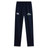 Navy blue stretch tapered University of New Hampshire Stretch Tapered Pant by Canterbury featuring a brand logo on the right hip and a university rugby team logo on the left hip.