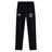 Black stretch tapered ICRON Stretch Tapered Pant by Canterbury workout pants featuring a logo and text on the thighs.