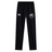 The Society of Iowa Rugby Referees Stretch Tapered Pant by EMB Canterbury features an elastic waistband, a white Canterbury logo on the left thigh, and a circular floral badge on the right thigh—these men’s workout pants are designed for both style and performance.