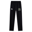 The Lewis County Elks Stretch Tapered Pant by Canterbury from EMB Canterbury features black athletic pants with an elastic waist, a Canterbury logo on the left thigh, and an Elks team logo on the right thigh. These men’s training pants provide a comfortable fit, making them perfect for your workout routine.