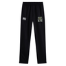 The Lewis County Elks Stretch Tapered Pant by Canterbury from EMB Canterbury features black athletic pants with an elastic waist, a Canterbury logo on the left thigh, and an Elks team logo on the right thigh. These men’s training pants provide a comfortable fit, making them perfect for your workout routine.