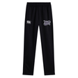 Valley Panthers Girls Rugby Stretch Tapered Pant by Canterbury athletic track pants feature an elastic waistband, the white EMB Canterbury logo on the left, and a “Valley Panthers” emblem on the right thigh, displayed against a white background. These girls’ workout pants combine comfort and style, making them ideal for any training session.