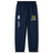 Navy blue Takoma Touch Rugby Cuffed Hem Stadium Pant by Canterbury with a cuffed hem, featuring a logo on the right leg and a “Takoma TRFC” team crest on the left leg.