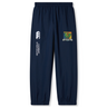 Navy blue Takoma Touch Rugby Cuffed Hem Stadium Pant by Canterbury with a cuffed hem, featuring a logo on the right leg and a “Takoma TRFC” team crest on the left leg.