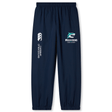 The NC Rugby Academy - Megalodons Cuffed Hem Stadium Pant by EMB Canterbury features elastic cuffs, "Canterbury of New Zealand" branding, and a "Megalodons Rugby Academy" logo—ideal men's stadium pants for rugby fans.