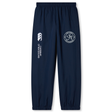 The EMB Canterbury Saint Anselm College Club Rugby Cuffed Hem Stadium Pant features an elastic waistband, cuffed hems, and white logos/text on navy blue, inspired by classic Canterbury rugby pants for style and comfort.