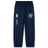 Presenting the Minneapolis Mayhem Rugby Cuffed Hem Stadium Pant by EMB Canterbury: these navy blue men’s pants feature comfortable elastic cuffs, two light blue logos on the right leg, and a white text logo on the left leg. Designed for both comfort and style, they’re the perfect choice for rugby stadium wear.